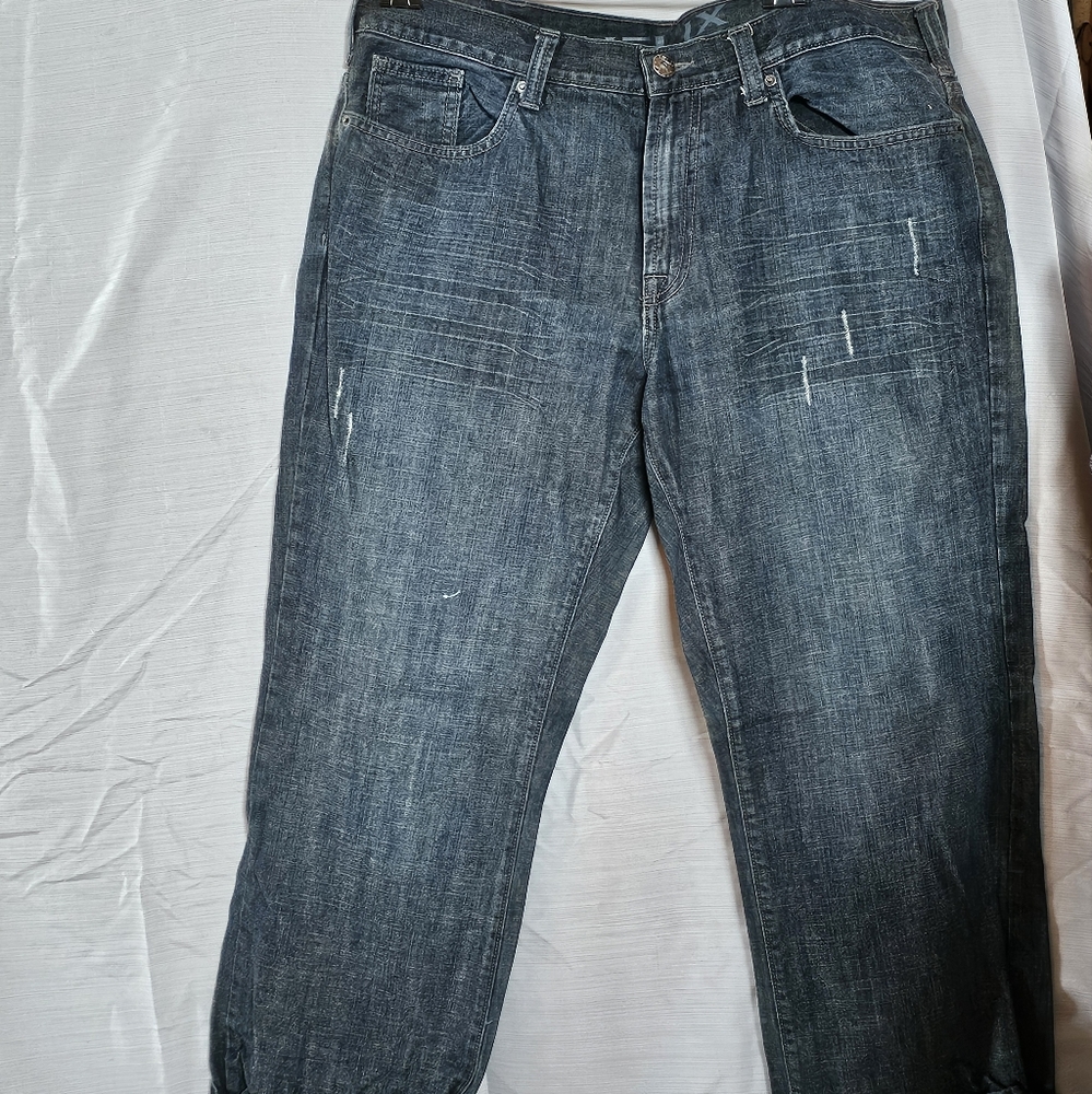 Helix Dark Wash Relaxed Jeans